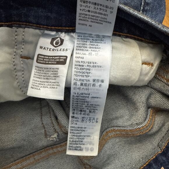 Levis Womens Jeans 30x29 Mom High Waisted Blue Stretch Tapered - Picture 5 of 11